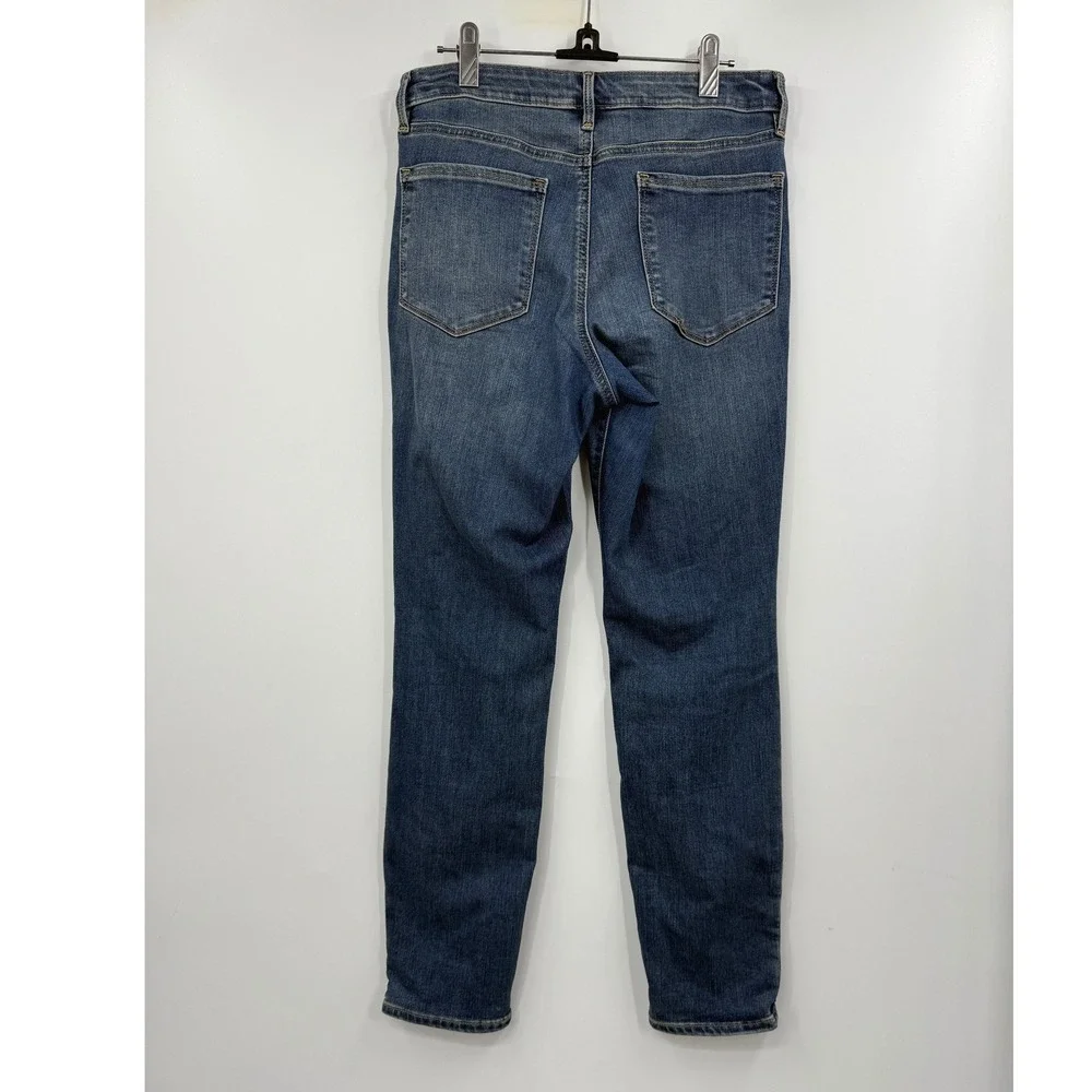 Athleta Sculptek High Rise Slimming Skinny‎ Jeans Medium Wash Size 8 - Picture 6 of 9